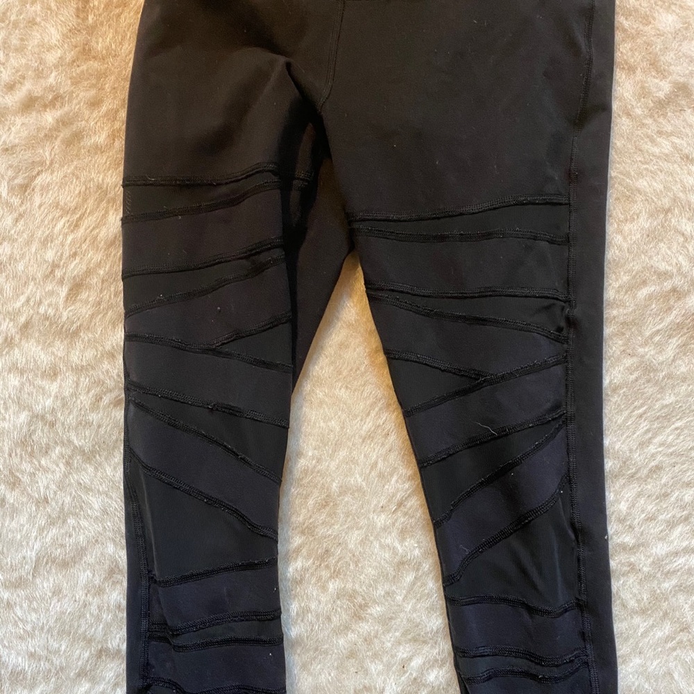 Lululemon leggings with mesh details